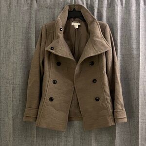 H&M Classic Brown Pea Coat